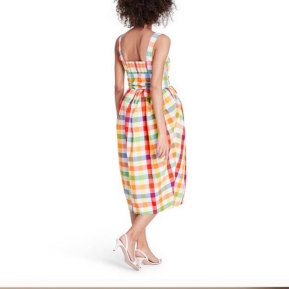 Christopher John Rogers Target Plaid Sundress Sz 2 - Picture 4 of 12